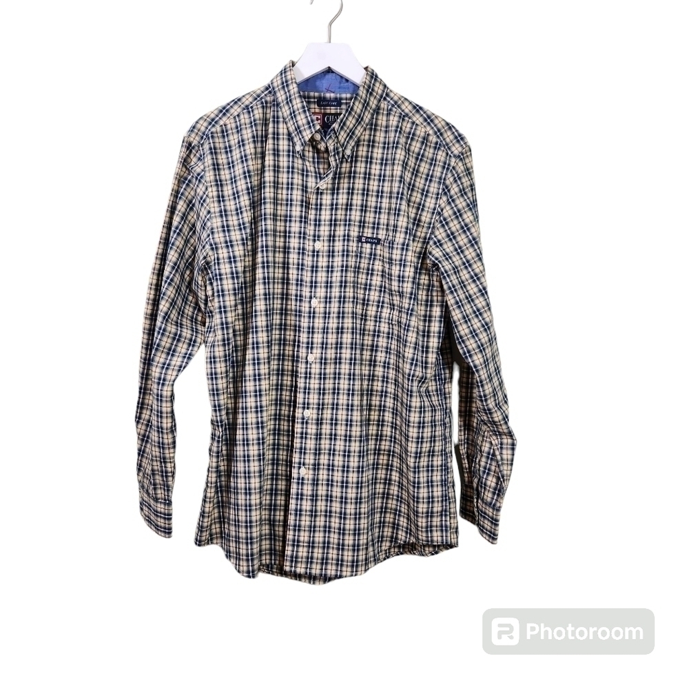Chaps Plaid Mens Shirt, sz L